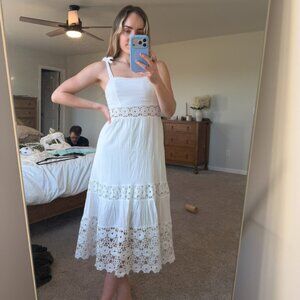 Lulus White Eyelet Dress